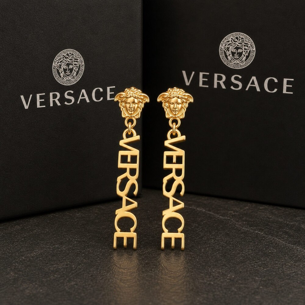 Versace Bold Statement Earrings Style 6 | New with Box - Picture 5 of 9
